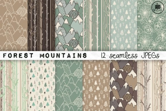 Forest Mountains Seamless Patterns: A Practical Resource for Designers and Creators
