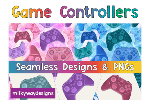 Gaming Controller Patterns and PNGs