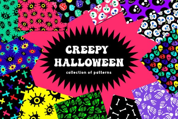 Halloween Patterns Bundle Skull Patterns